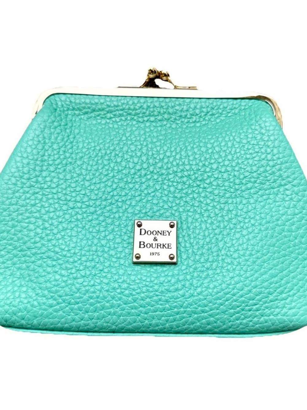 Dooney & Bourke Pebbled Leather Frame Kiss-Lock Coin Purse